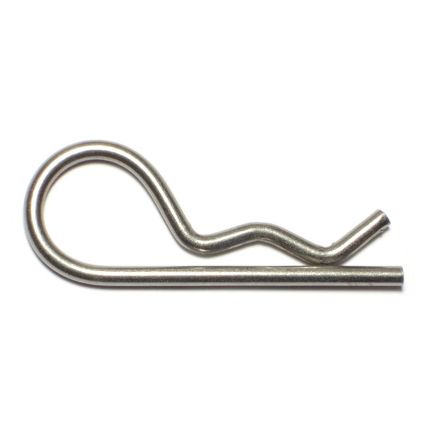 Midwest Fastener 5/32" x 2-15/16" 18-8 Stainless Steel Hitch Pin Clips 5PK 74971